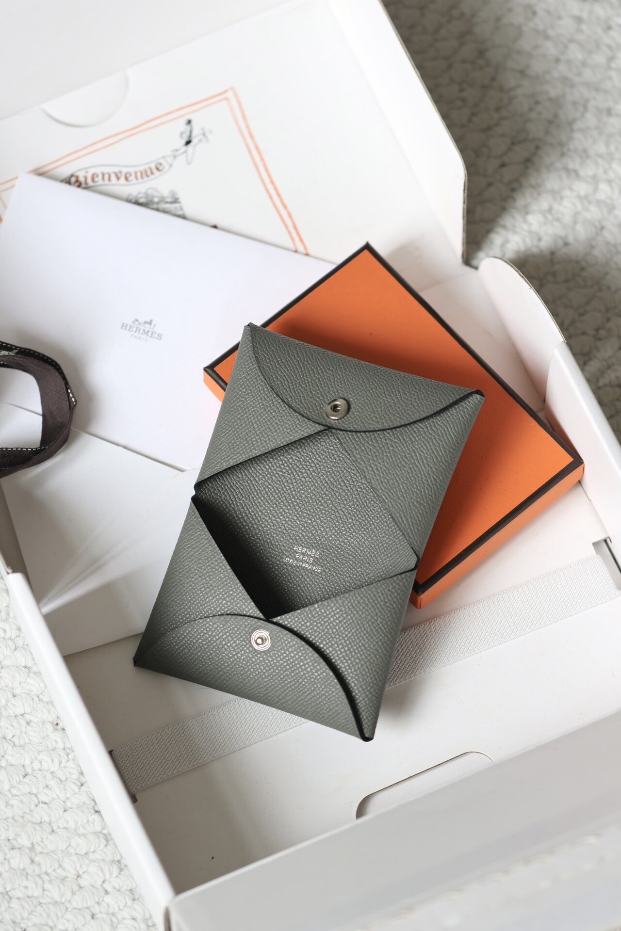 HERMES card wallet 10.5 x 7 x 1.3cm 4